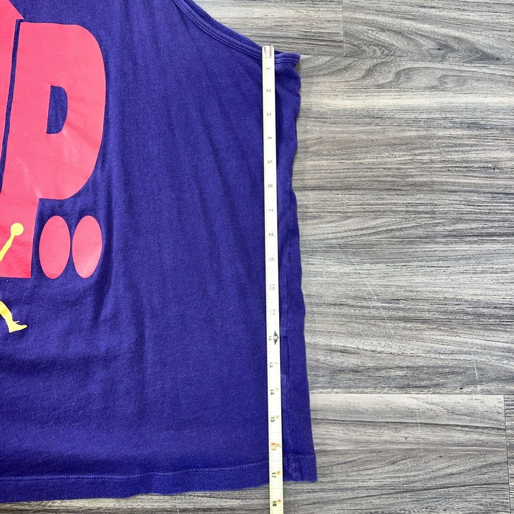 Nike Air Jordan Retro 7 Seven Hare what's up Jock tank top Purple Red Orange XXL - Picture 3 of 6